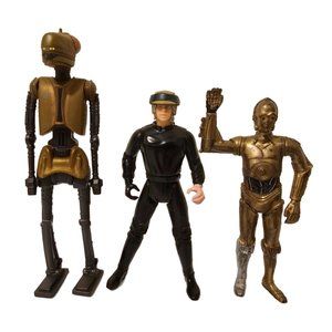 Star Wars Lot of Small Action Figures EV-9D9 Luke Skywalker Endor Gear C3PO